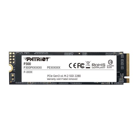 Dysk SSD Patriot P300 512GB M.2 2280 PCIe NVMe (1700/1200 MB/s) Dysk SSD Patriot P300 512GB M.2 2280 PCIe NVMe (1700/1200 MB/s)