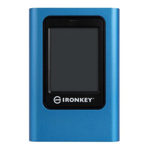 Dysk zewnętrzny SSD Kingston IronKey Vault Privacy 80 1,92TB USB 3.0 Type-C (250/250 MB/s) niebiesko-czarny Dysk zewnętrzny SSD Kingston IronKey Vault Privacy 80 1,92TB USB 3.0 Type-C (250/250 MB/s) niebiesko-czarny