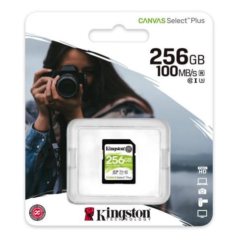 Karta pamięci Kingston SD Canvas Select Plus 256GB Karta pamięci Kingston SD Canvas Select Plus 256GB