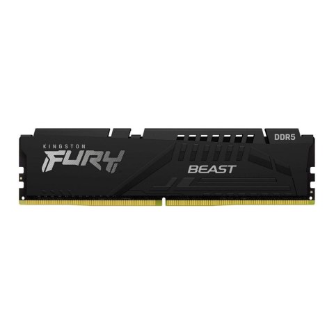 Pamięć DDR5 Kingston Fury Beast RGB 8GB (1x8GB) 5600MHz CL40 1,25V Czarna Pamięć DDR5 Kingston Fury Beast RGB 8GB (1x8GB) 5600MHz CL40 1,25V Czarna