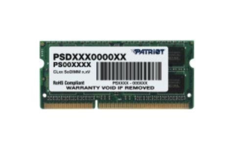 Pamięć SODIMM DDR3 Patriot Signature Line 8GB (1x8GB) 1600MHz CL11 1,35V Pamięć SODIMM DDR3 Patriot Signature Line 8GB (1x8GB) 1600MHz CL11 1,35V