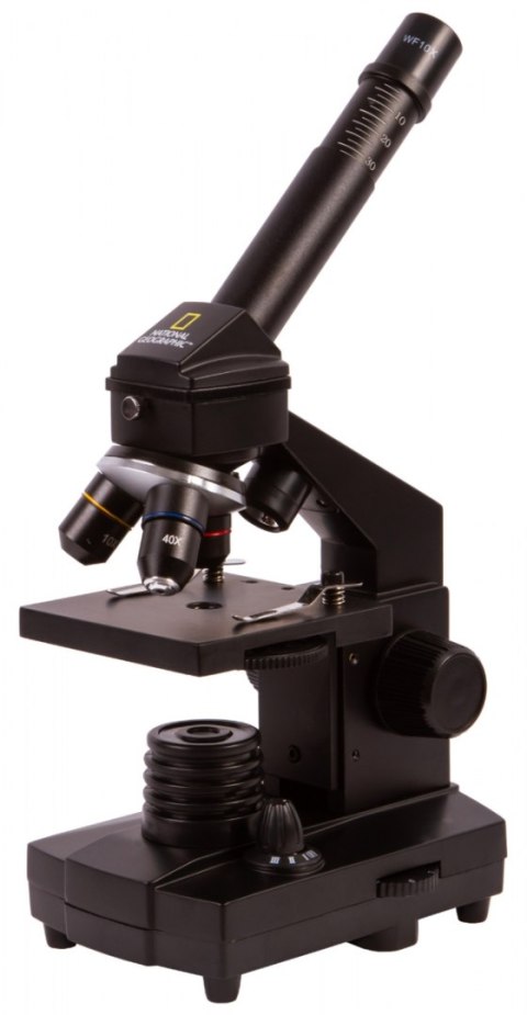Mikroskop Bresser National Geographic o powiększeniu 40-1280 razy z uchwytem do smartfonu