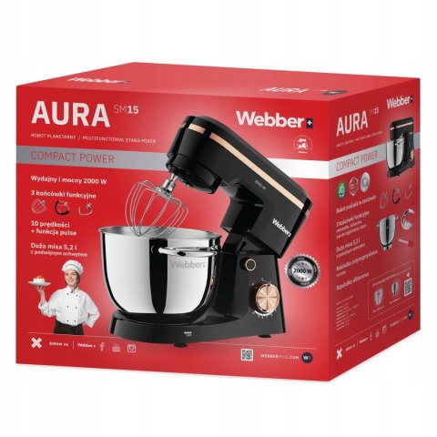 Robot planetarny wielofunkcyjny mikser misa 5,2L Webber AURA SM15