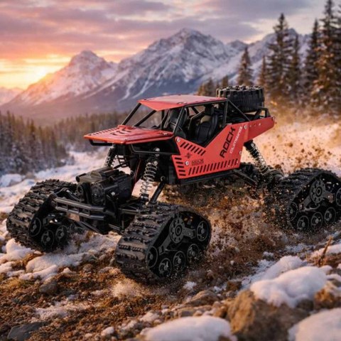 Samochód RC Rock Crawler 4x4 LHC012 auto 2w1 czerwony