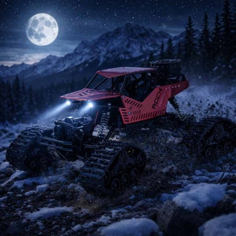 Samochód RC Rock Crawler 4x4 LHC012 auto 2w1 czerwony