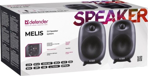 GŁOŚNIKI DEFENDER MELIS 2.0 BLUETOOTH 60W CZARNE