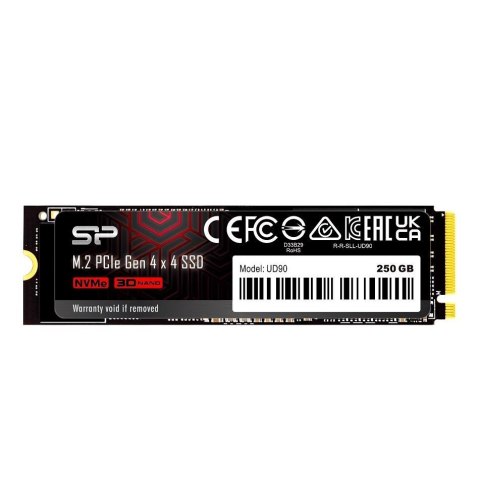 Dysk SSD Silicon Power UD90 250GB M.2 PCIe Gen4x4 NVMe 1.4 (4500/1950 MB/s) Dysk SSD Silicon Power UD90 250GB M.2 PCIe Gen4x4 NVMe 1.4 (4500/1950 MB/s)
