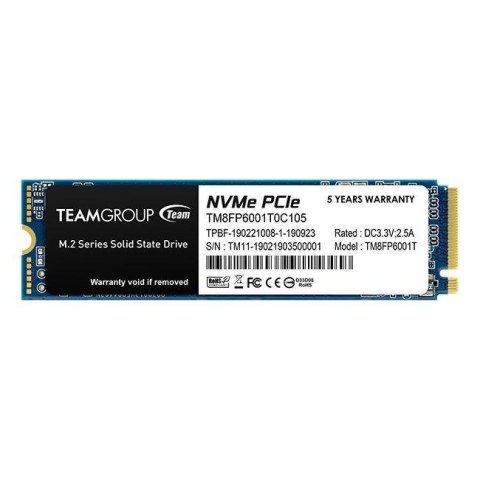 Dysk SSD Team Group MP33 1TB M.2 2280 PCIe NVMe (1800/1500) Dysk SSD Team Group MP33 1TB M.2 2280 PCIe NVMe (1800/1500)