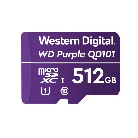 Karta pamięci WD Purple SC QD101 Ultra Endurance 512GB MicroSDXC UHS-1 U1 Karta pamięci WD Purple SC QD101 Ultra Endurance 512GB MicroSDXC UHS-1 U1