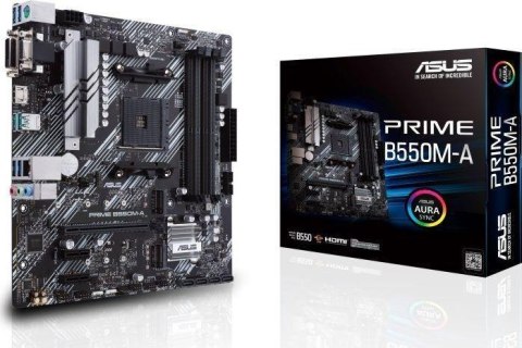 Płyta Asus PRIME B550M-A /AMD B550/SATA3/M.2/USB3.1/PCIe4.0/AM4/mATX Płyta Asus PRIME B550M-A /AMD B550/SATA3/M.2/USB3.1/PCIe4.0/AM4/mATX