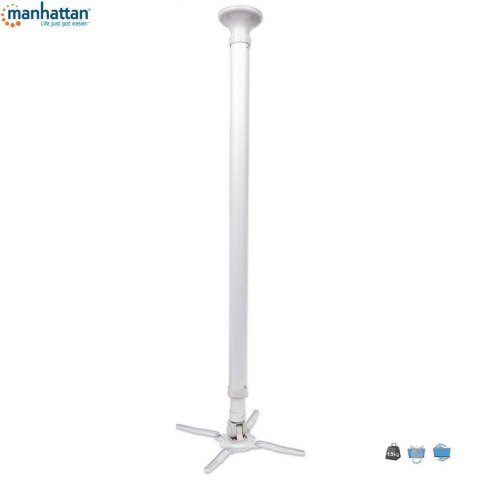 Ramię do projektora Manhattan 122-202 cm. 15kg sufitowe, srebrne Ramię do projektora Manhattan 122-202 cm. 15kg sufitowe, srebrne