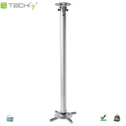 Ramię do projektora Techly 110-190 cm. 15kg, sufitowe, srebrne Ramię do projektora Techly 110-190 cm. 15kg, sufitowe, srebrne