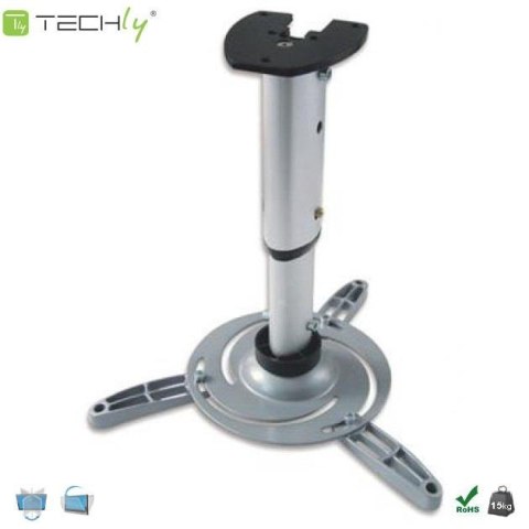 Ramię do projektora Techly 60-120 cm. 15kg, sufitowe, srebrne Ramię do projektora Techly 60-120 cm. 15kg, sufitowe, srebrne