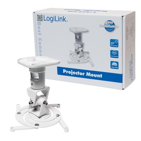 Uchwyt sufitowy LogiLink BP0002 do projektora biały Uchwyt sufitowy LogiLink BP0002 do projektora biały