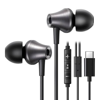 Słuchawki z mikrofonem Ugreen EP105C USB-C dokanałowe - czarne