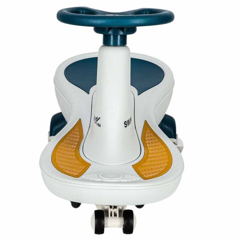 Jeździk grawitacyjny świecące koła LED z muzyką grający 76cm niebiesko-biały max 120kg