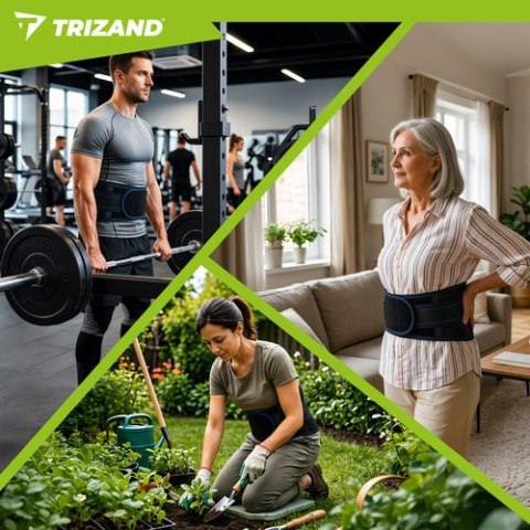 Pas wzmacniający plecy- 24 magnesy- 100cm Trizand