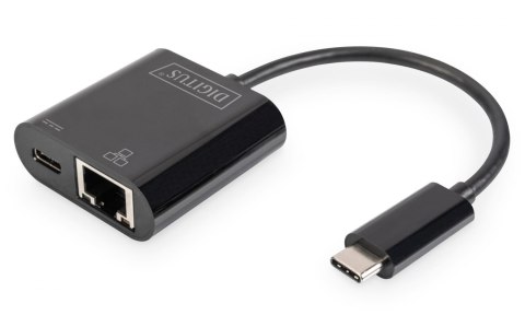 Karta sieciowa DIGITUS przewodowa USB 3.0 Typ C do RJ45 Gigabit Ethernet oraz 1xUSB Typ C z PD 2.0 Karta sieciowa DIGITUS przewodowa USB 3.0 Typ C do RJ45 Gigabit Ethernet oraz 1xUSB Typ C z PD 2.0