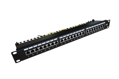 Patch panel DIGITUS 19" 24x RJ45 S/FTP kat. 6 1U z tacką Patch panel DIGITUS 19" 24x RJ45 S/FTP kat. 6 1U z tacką