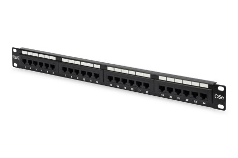 Patch panel DIGITUS 19" 24x RJ45 UTP kat. 5e 1U Patch panel DIGITUS 19" 24x RJ45 UTP kat. 5e 1U