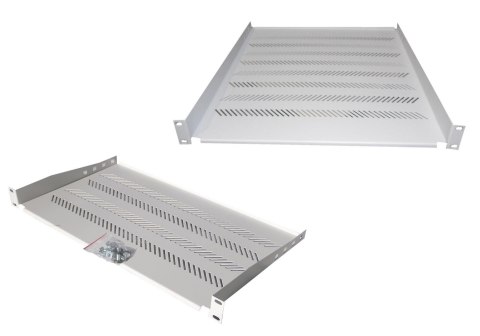 Półka DIGITUS 19" 1U 450mm (RAL 7035) z podporą Półka DIGITUS 19" 1U 450mm (RAL 7035) z podporą