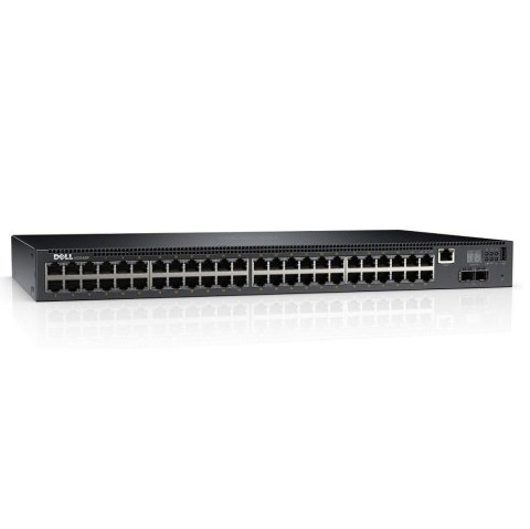Switch zarządzalny Dell Networking N2048P L2 POE+ 48x 1GbE + 2x 10GbE SFP+ fixed ports Stacking IO to PSU air AC Switch zarządzalny Dell Networking N2048P L2 POE+ 48x 1GbE + 2x 10GbE SFP+ fixed ports Stacking IO to PSU air AC