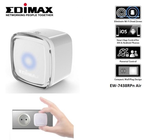 Wzmacniacz Edimax EW-7438RPn Air WiFi N300 Repeater Wzmacniacz Edimax EW-7438RPn Air WiFi N300 Repeater