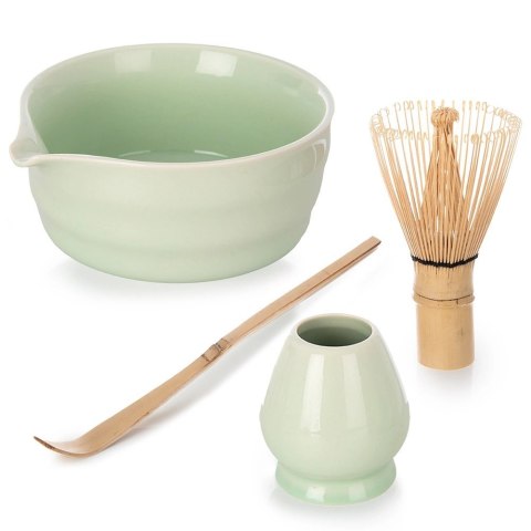 Zestaw do Matchy Matcha Ceremonia 4 el Miska Miotełka Bambus