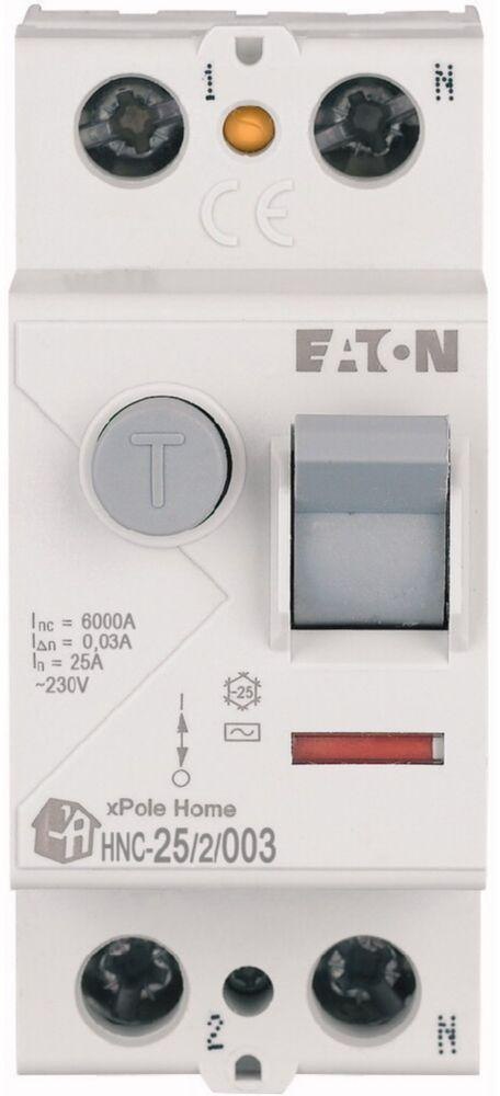 EATON WYŁĄCZNIK RÓŻNICOWOPRĄDOWY 25A 2P 2M 30MA AC 6KA