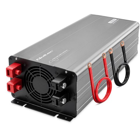 Qoltec Przetwornica napięcia Pure Sine Wave | 24V na 230V | 5000/10000W | LCD | USB | Kompatybilna z LiFePO4 GEL AGM