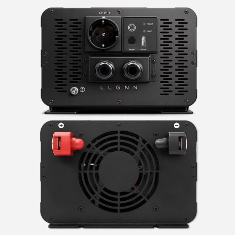 Qoltec Przetwornica napięcia Pure Sine Wave | 24V na 230V | 5000/10000W | LCD | USB | Kompatybilna z LiFePO4 GEL AGM