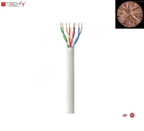 Kabel instalacyjny 100% miedź Intellinet skrętka Cat5e UTP drut, 305m biały Kabel instalacyjny 100% miedź Intellinet skrętka Cat5e UTP drut, 305m biały
