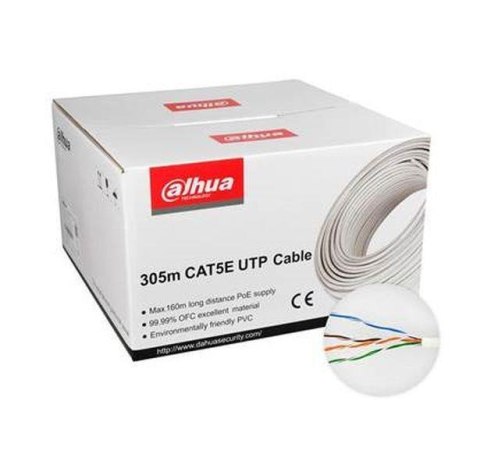 Kabel teleinformatyczny DAHUA PFM920I-5EUN skrętka Cat5e UTP 305m biały Kabel teleinformatyczny DAHUA PFM920I-5EUN skrętka Cat5e UTP 305m biały