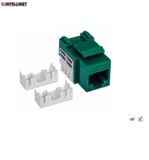Moduł Keystone Intellinet RJ45 UTP Cat.6, zielony Moduł Keystone Intellinet RJ45 UTP Cat.6, zielony