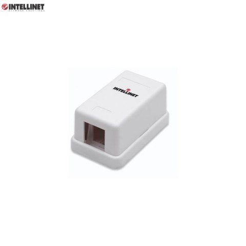 Obudowa gniazda Intellinet natynkowa Keystone, 1 port, biała Obudowa gniazda Intellinet natynkowa Keystone, 1 port, biała