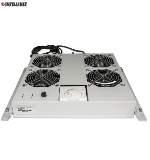 Panel chłodzący Intellinet Rack 19" 4xwentylator, sufitowy z termostatem Panel chłodzący Intellinet Rack 19" 4xwentylator, sufitowy z termostatem