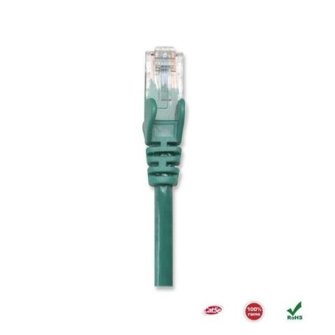 PatchCord 100% miedź Intellinet Cat.5e UTP, 0,5m, zielony PatchCord 100% miedź Intellinet Cat.5e UTP, 0,5m, zielony