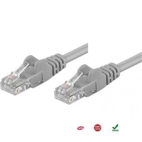 PatchCord 100% miedź Intellinet Cat.5e UTP, 1m, szary PatchCord 100% miedź Intellinet Cat.5e UTP, 1m, szary