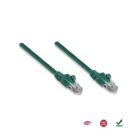 PatchCord 100% miedź Intellinet Cat.5e UTP, 2m, zielony PatchCord 100% miedź Intellinet Cat.5e UTP, 2m, zielony