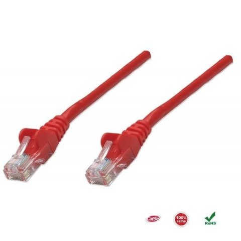 PatchCord 100% miedź Intellinet Cat.5e UTP, 3m, czerwony PatchCord 100% miedź Intellinet Cat.5e UTP, 3m, czerwony