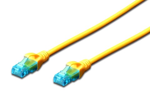 Patchcord DIGITUS UTP kat. 5e 15m PVC żółty Patchcord DIGITUS UTP kat. 5e 15m PVC żółty