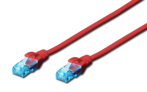 Patchcord DIGITUS UTP kat. 5e 7m PVC czerwony Patchcord DIGITUS UTP kat. 5e 7m PVC czerwony