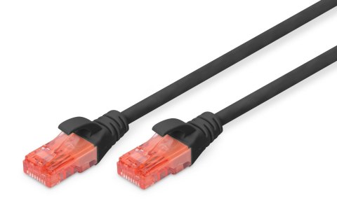 Patchcord DIGITUS UTP kat. 6 0,5m PVC czarny Patchcord DIGITUS UTP kat. 6 0,5m PVC czarny