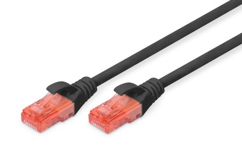 Patchcord DIGITUS UTP kat. 6 3m PVC czarny Patchcord DIGITUS UTP kat. 6 3m PVC czarny