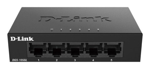 Switch niezarządzalny D-Link DGS-105GL 5x10/100/1000 Mb/s LAN Switch niezarządzalny D-Link DGS-105GL 5x10/100/1000 Mb/s LAN