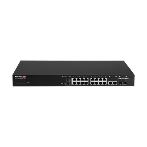 Switch zarządzalny Edimax GS-5216PLC 16-port gigabit PoE+ Web Smart z 2xgigabit Combo RJ45/SFP Switch zarządzalny Edimax GS-5216PLC 16-port gigabit PoE+ Web Smart z 2xgigabit Combo RJ45/SFP