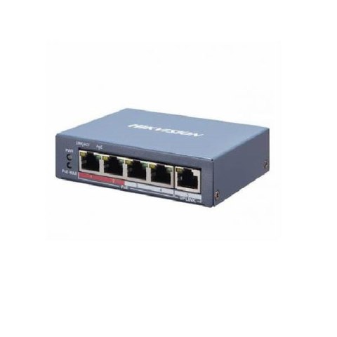 Switch zarządzalny HIKVISION DS-3E1105P-EI 4 x RJ45 10/100M (PoE 802.3af/at), 1 x RJ45 10/100M Switch zarządzalny HIKVISION DS-3E1105P-EI 4 x RJ45 10/100M (PoE 802.3af/at), 1 x RJ45 10/100M