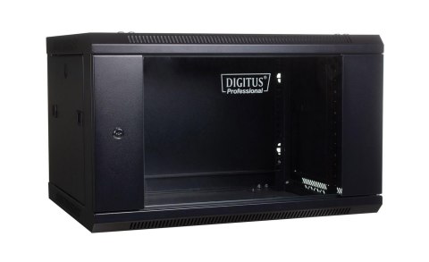 Szafa wisząca jednosekcyjna DIGITUS 19" 4U 279/600/450mm drzwi szklane czarna (RAL 9004) niezmontowana Szafa wisząca jednosekcyjna DIGITUS 19" 4U 279/600/450mm drzwi szklane czarna (RAL 9004) niezmontowana