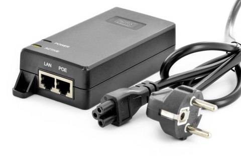 Zasilacz/Adapter PoE+ DIGITUS 802.3at max. 48V 30W Gigabit aktywny Zasilacz/Adapter PoE+ DIGITUS 802.3at max. 48V 30W Gigabit aktywny