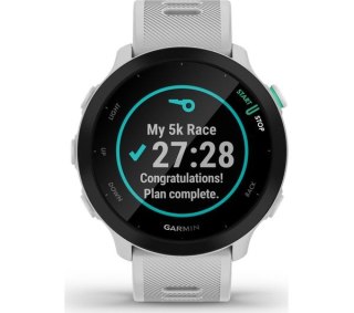 Forerunner 55 Biały GARMIN Biało-czarny